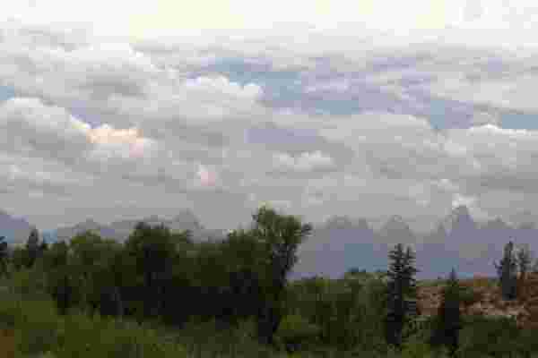 Grand Teton Range from Teton Science School Kelly Campus - Kelly, WY