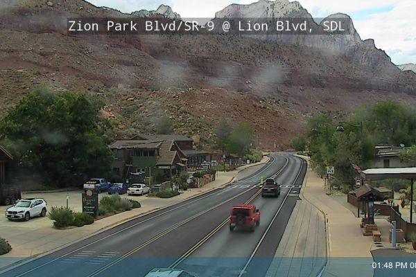 Springdale, Zion Park Blvd at Lion Blvd