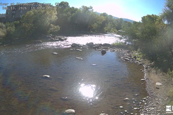 Yampa River at 5th Street Bridge - Steamboat Springs, CO